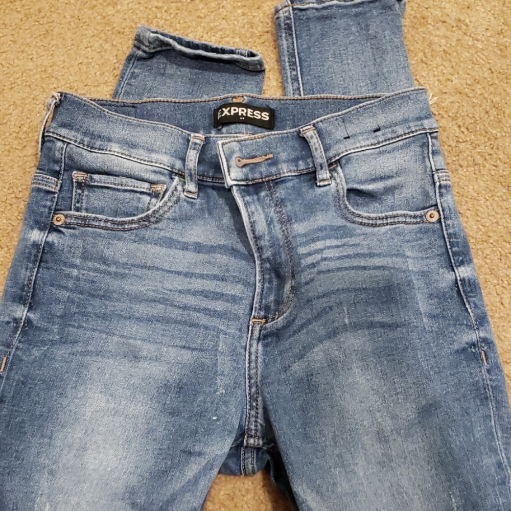 Skinny jeggings high rise